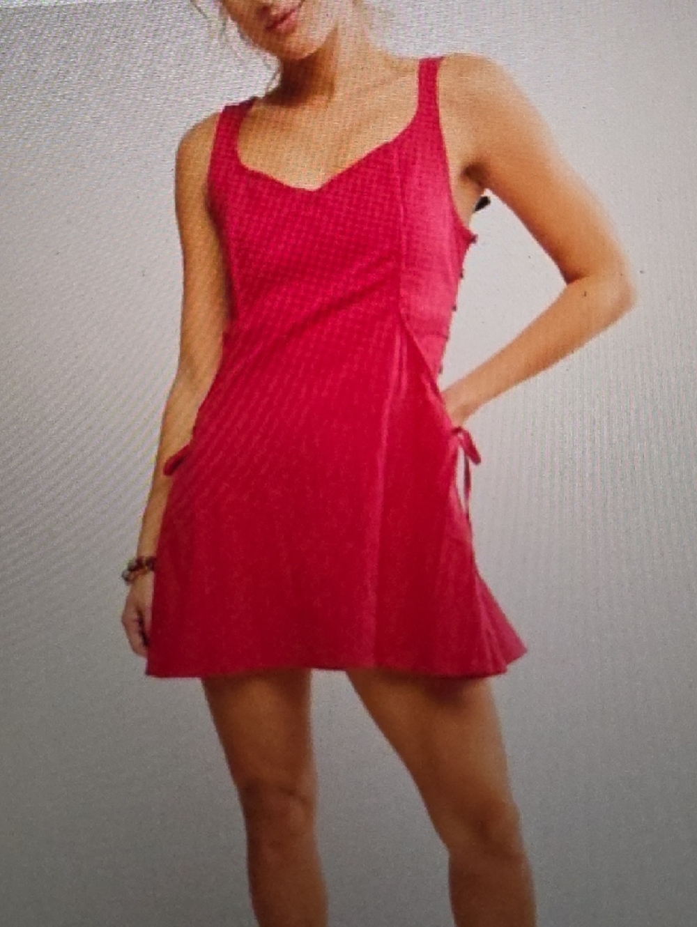 FREE PEOPLE Forever Fancy Mini Dress Love Potion Size L - Picture 2 of 6
